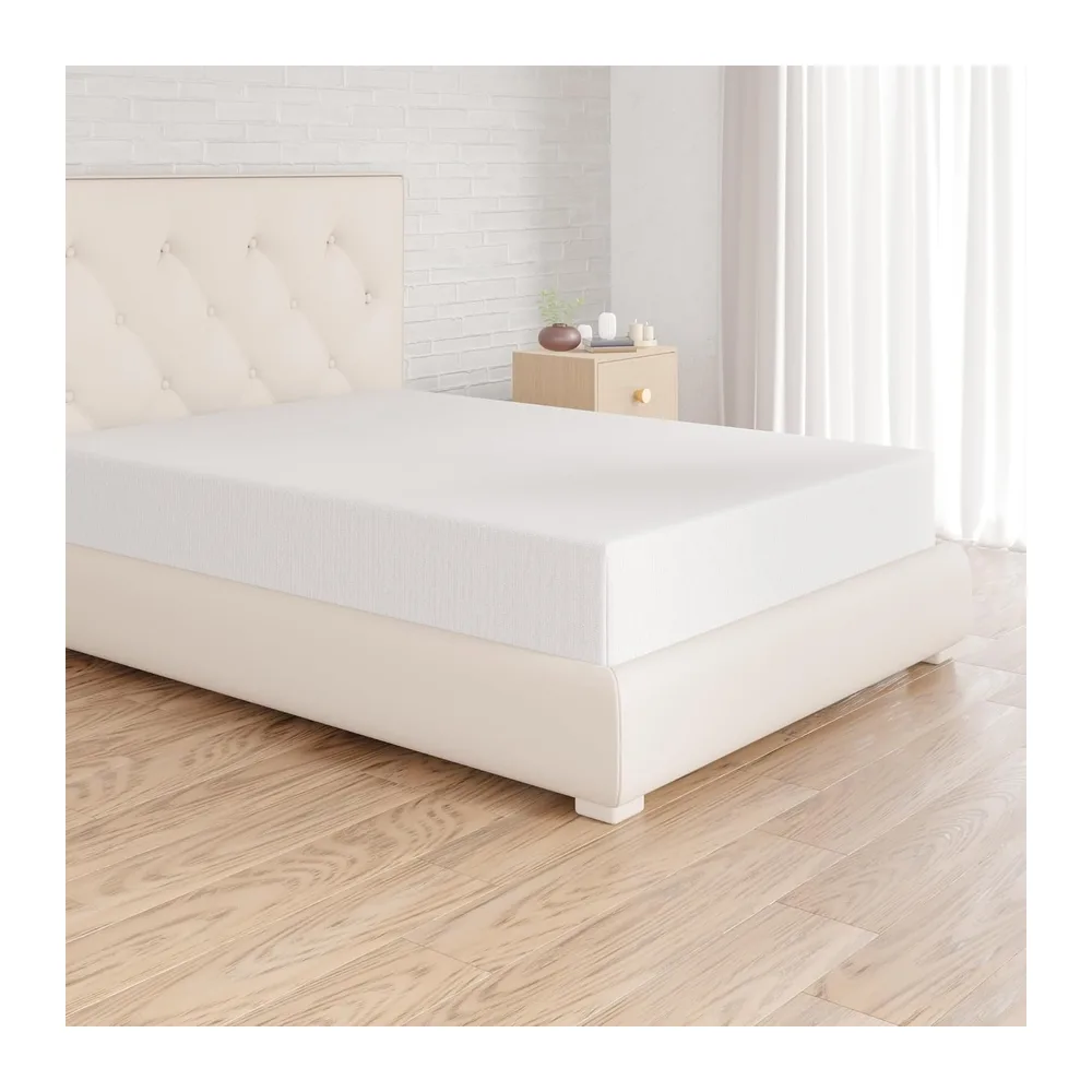 Amazon Basics Drap Housse, 140 x 200 cm, 100% Coton Jersey pour Matelas Épais jusqu'à 30 cm, Blanc