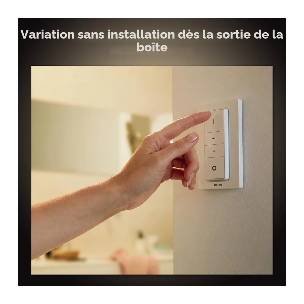 Philips Hue White Ambiance AMAZE Suspension 39W - Noir (télécommande incluse), compatible Bluetooth, fonctionne avec Alexa, Google Assistant et Apple Homekit