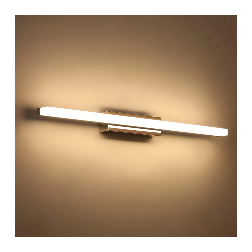 Klighten Lampe Miroir LED Salle de Bains 14W 60cm, 3000K, Couleur Chrome [Classe énergétique F]