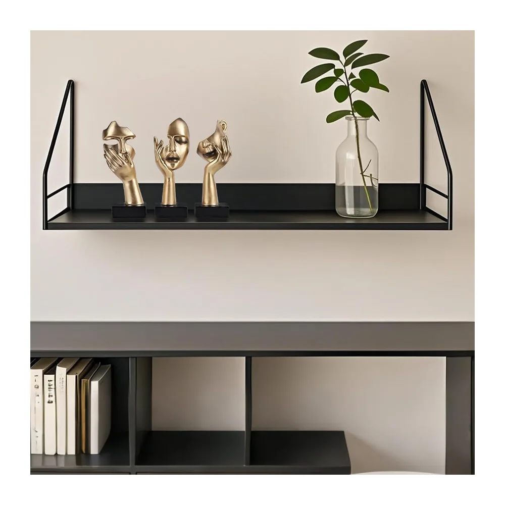 Lot de 3 Statues de penseur, Sculpture d'art Abstraite dorée et Noire, décoration de Bureau, Cadeau de Noël, Nouvel an (3 pièces dorées)