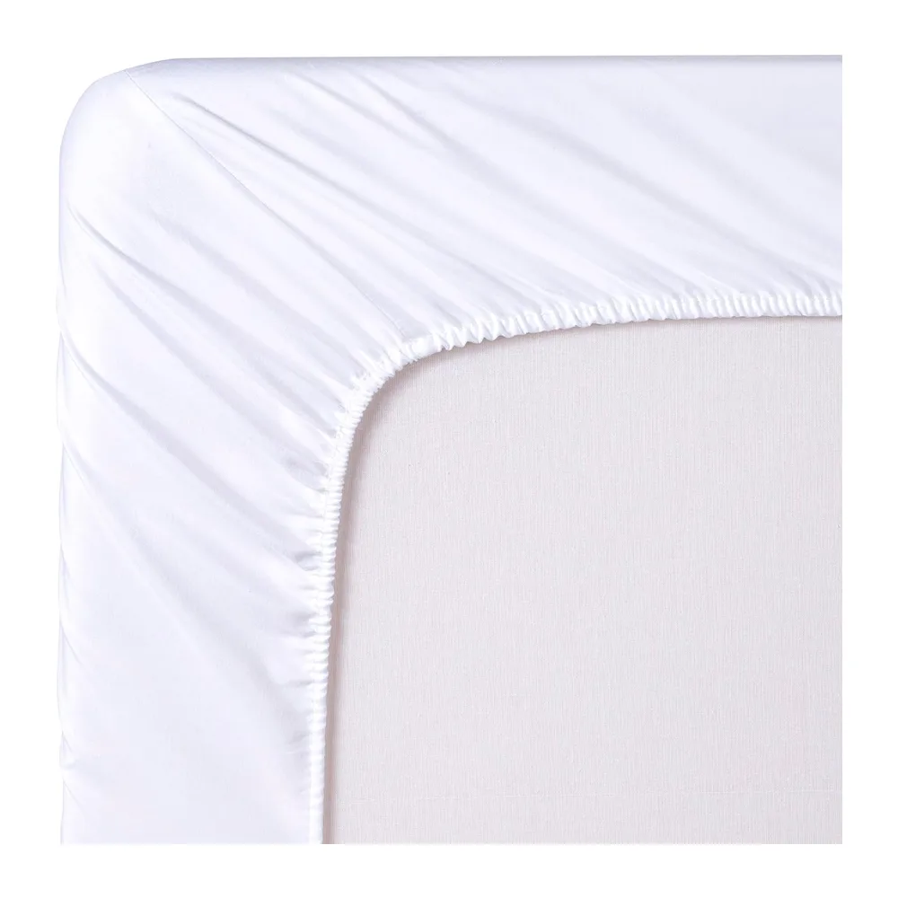 Todocama Drap housse, Blanc, 120 x 190/200 cm