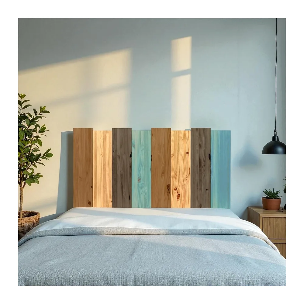 Tête de lit 150 et 160 cm Queen Size - Bois de pin Massif Style Nordique - Fabriqué à la Main en Espagne - Haku Colors