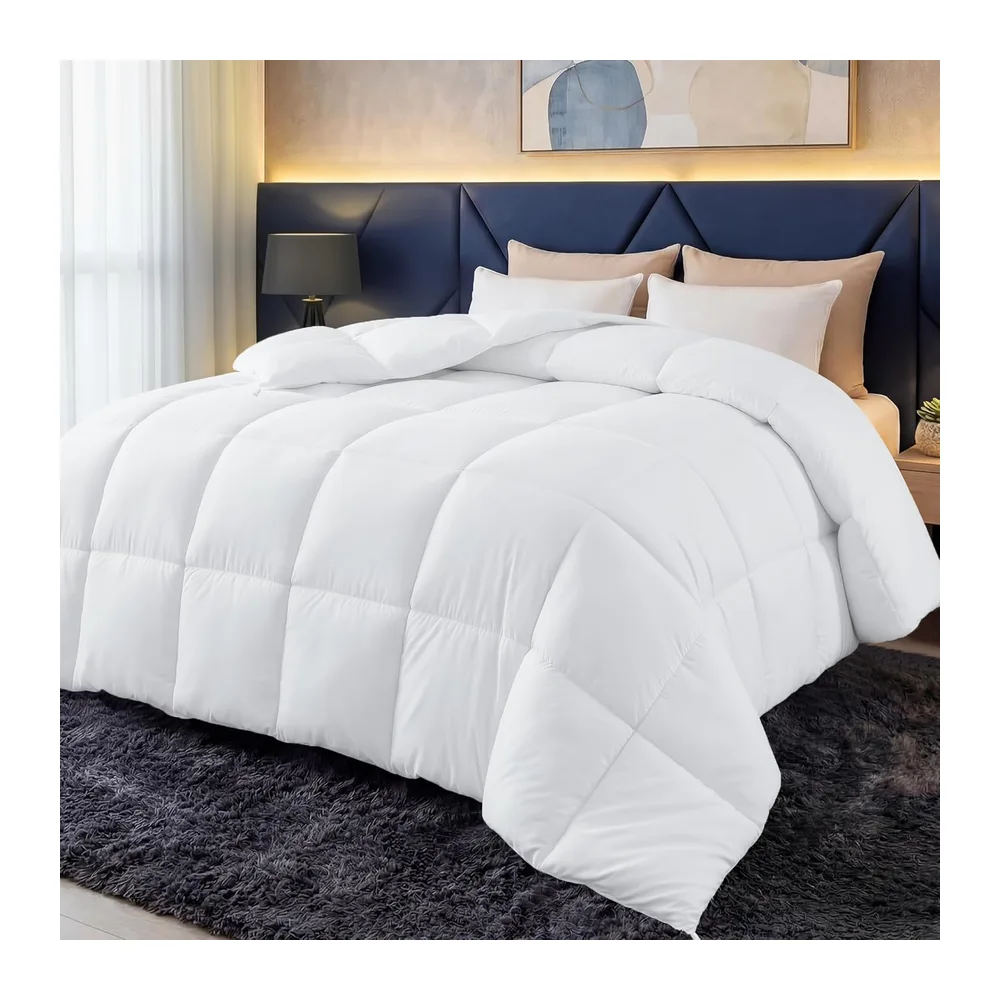 Utopia Bedding Couette 4 Saisons sans Housse, 220×240 cm, 280 g/m², Blanc