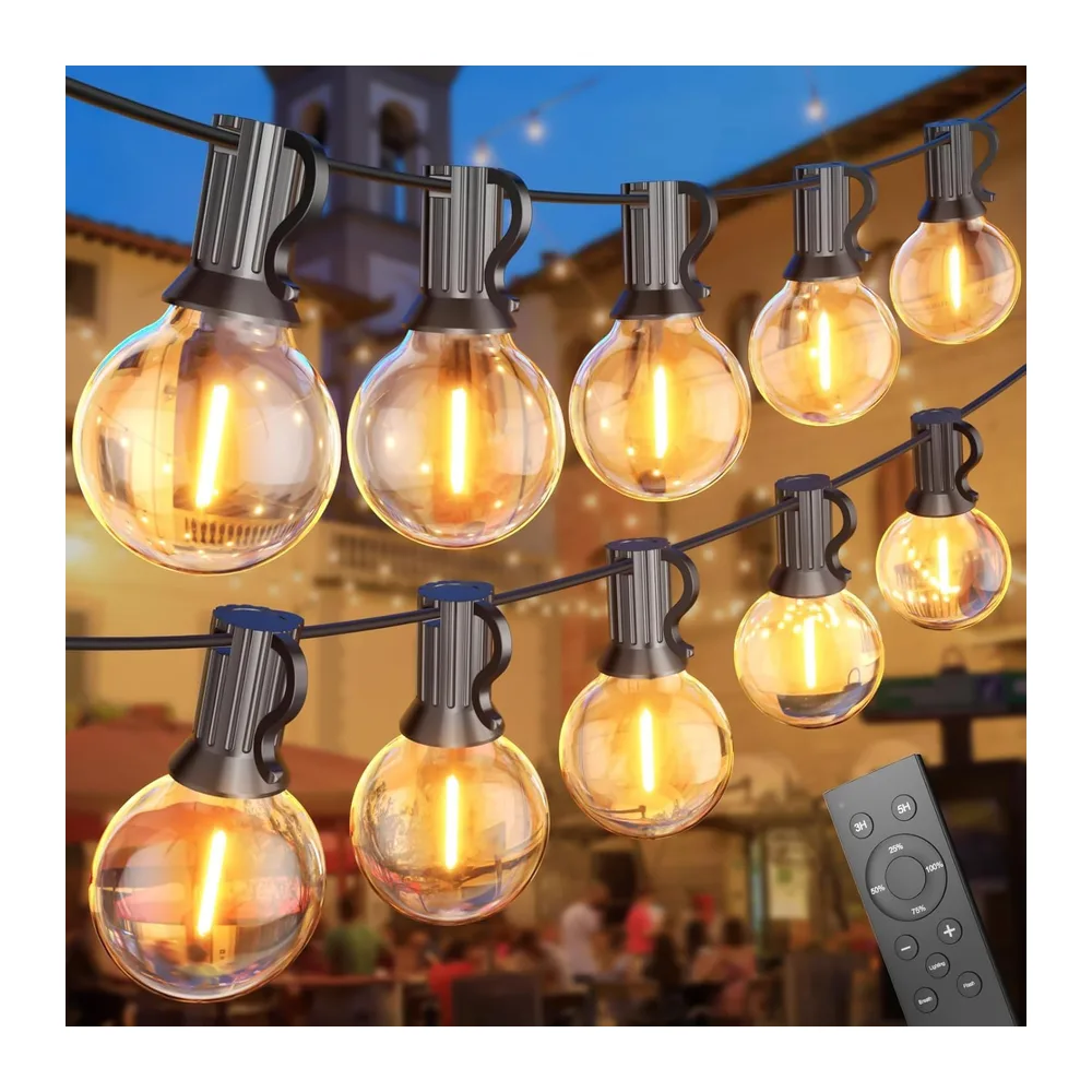 Guirlande Lumineuse Exterieure-45M G40 Dimmable Guirlandes Guinguette LED [Classe énergétique E]