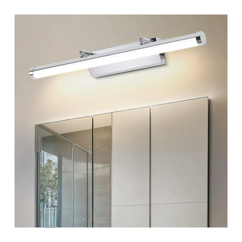 Applique salle de bain 9 W 42 cm - Lampe miroir avec interrupteur IP44 blanc neutre 4000 K pour le maquillage - Lumière LED AC100-240 V non dimmable [Classe énergétique E]