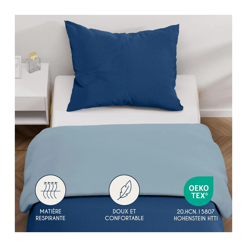 Dreamzie - Housse de Couette 140x200 avec 1 Taie Oreiller 65x65 cm