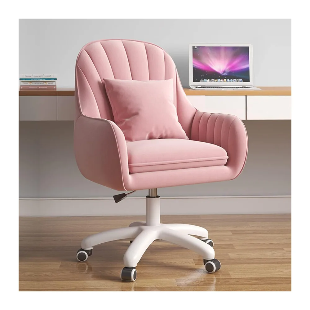 Chaise de Bureau Mignonne - Chaise de Travail réglable, Moderne et Confortable, pivotante à 360°, Dossier Moyen, adaptée au Bureau à Domicile et au Salon