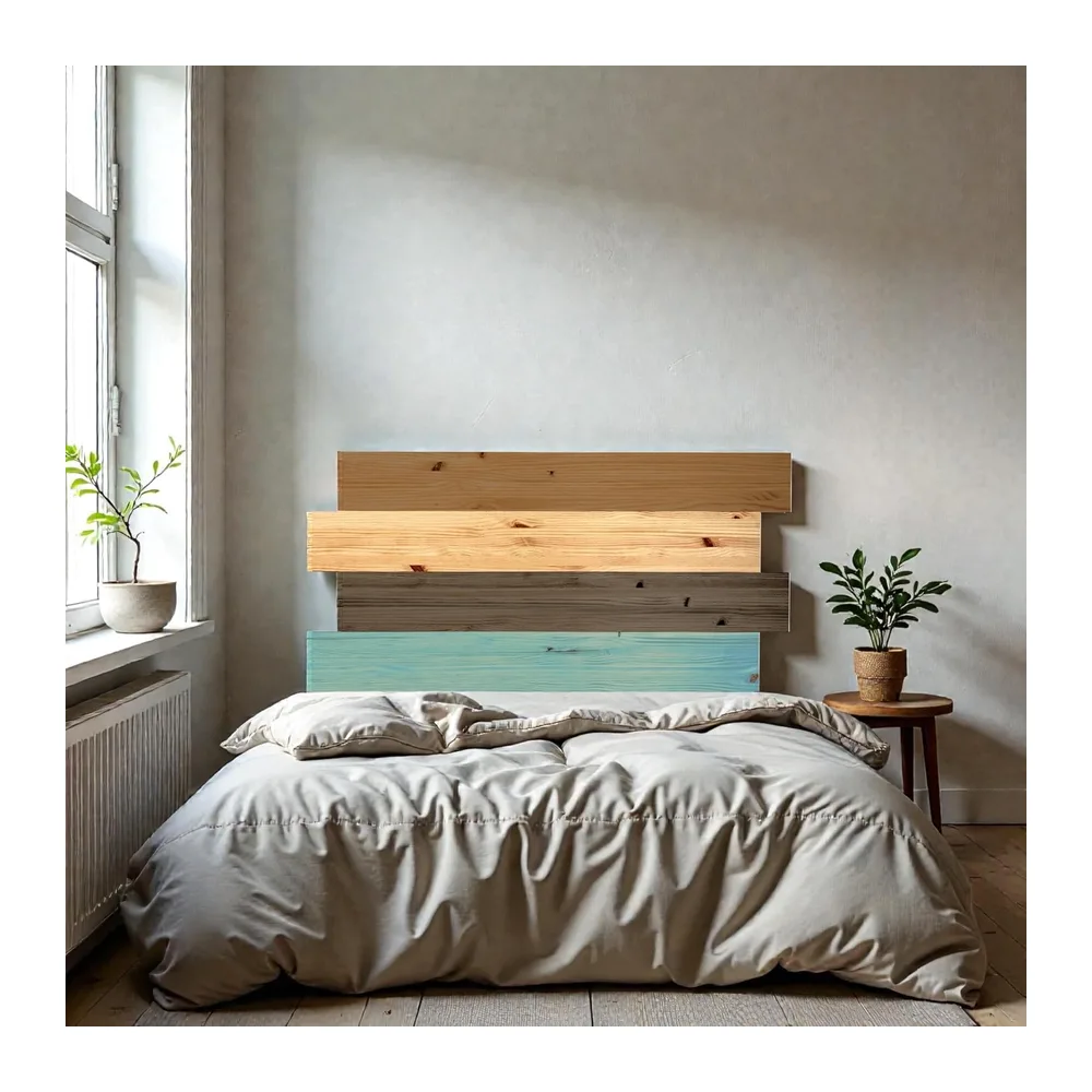 Tête de lit 170 et 180 cm King Size - Bois de pin Massif Style Nordique - Fabriqué à la Main en Espagne - Higashi Colors