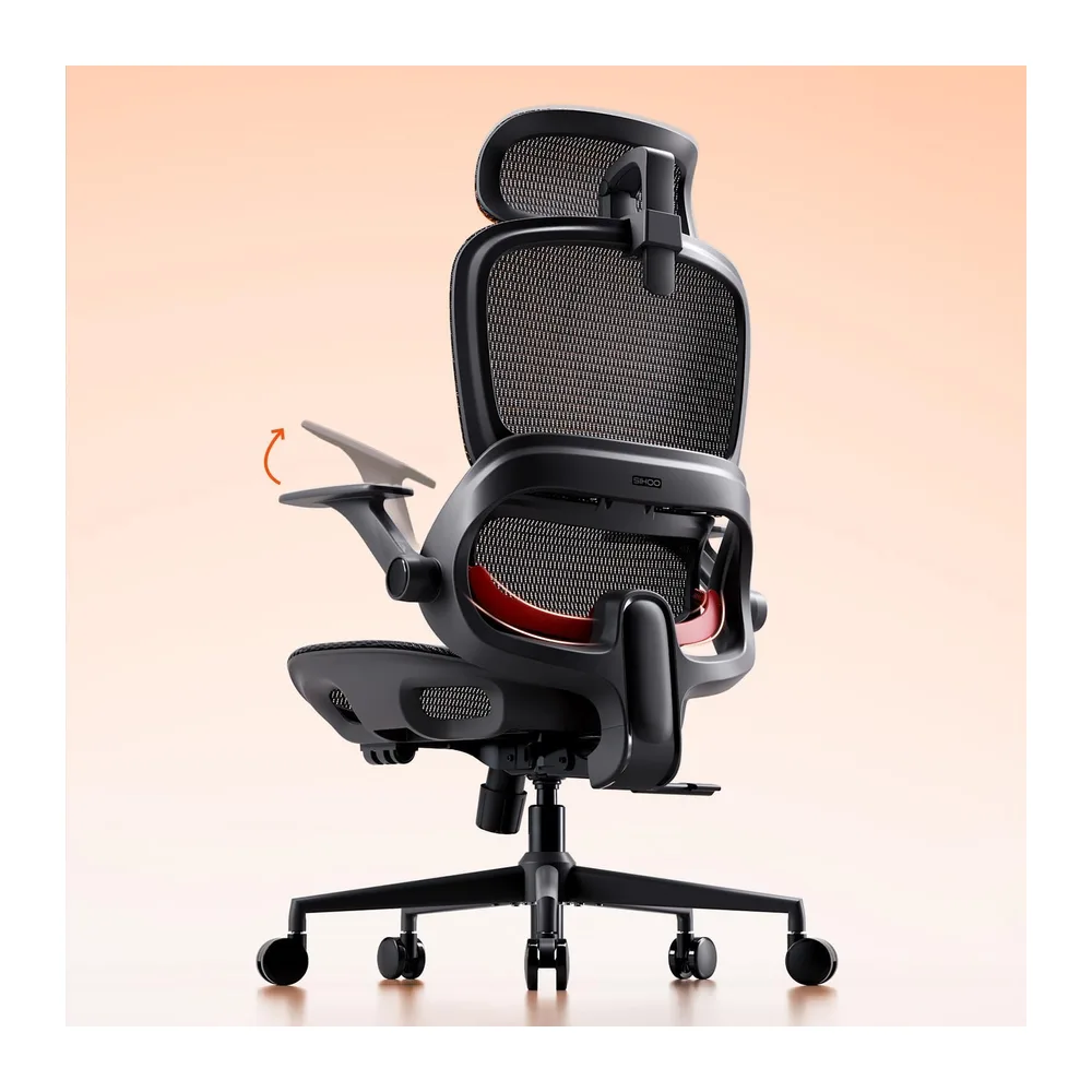 SIHOO B100 Chaise de Bureau Toute Maille, Support Lombaire Adaptatif, Noir