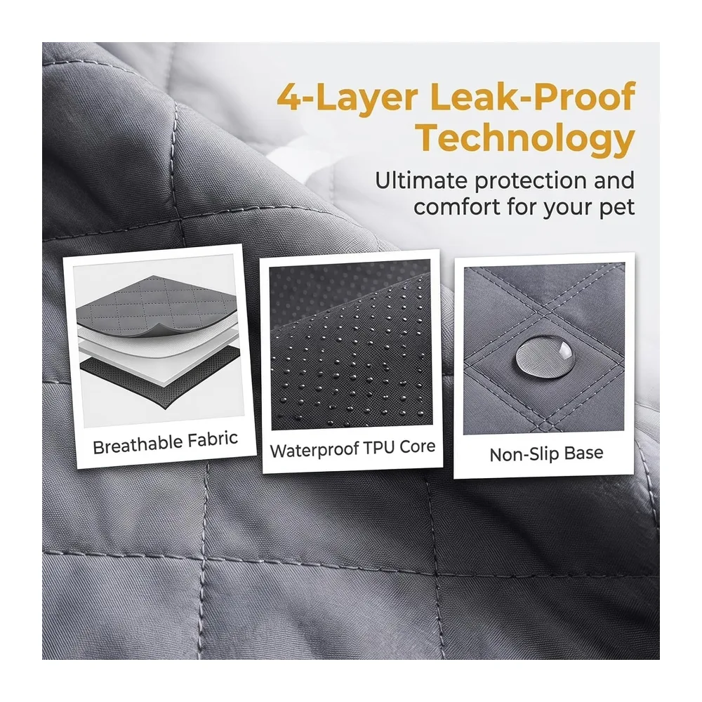 2 Pièces Tapis Imperméables, Tapis PIPI Lavable Absorbant, 60 x 45 cm