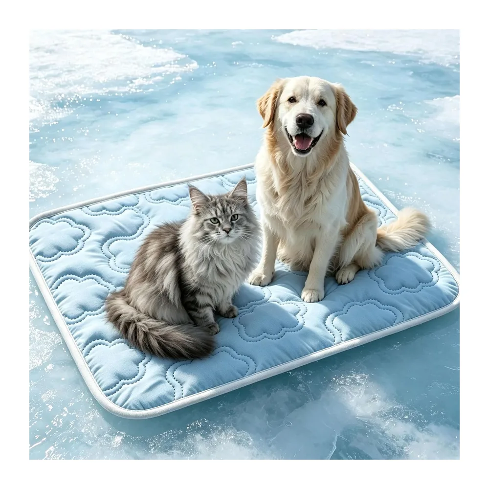 Tapis Rafraichissant Platypaws, 5X Refroidissement Multipl (Bleu,M)