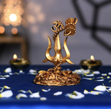 (Buy 1 Get 1 Free Gift Offer) Mahakaleshwar Trishul Damru Car Dashboard Figure