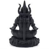 Mahayogi Shiva Murti, 8.89 cm Height, Black, 3D Printed, Hindu Religious Statue of Adiyogi Shiva