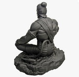 Dhyan Mudra Meditation Bajrangbali Hanumanji Idol for Car Dashboard, Home Decor, Office, Spiritual Gift